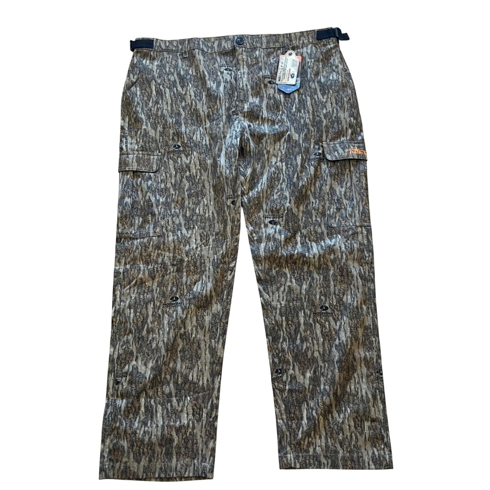 Habit Mens Bear Cave Cargo Pants Mossy Oak New Bottomland Camo 3XL TP1142 NWT